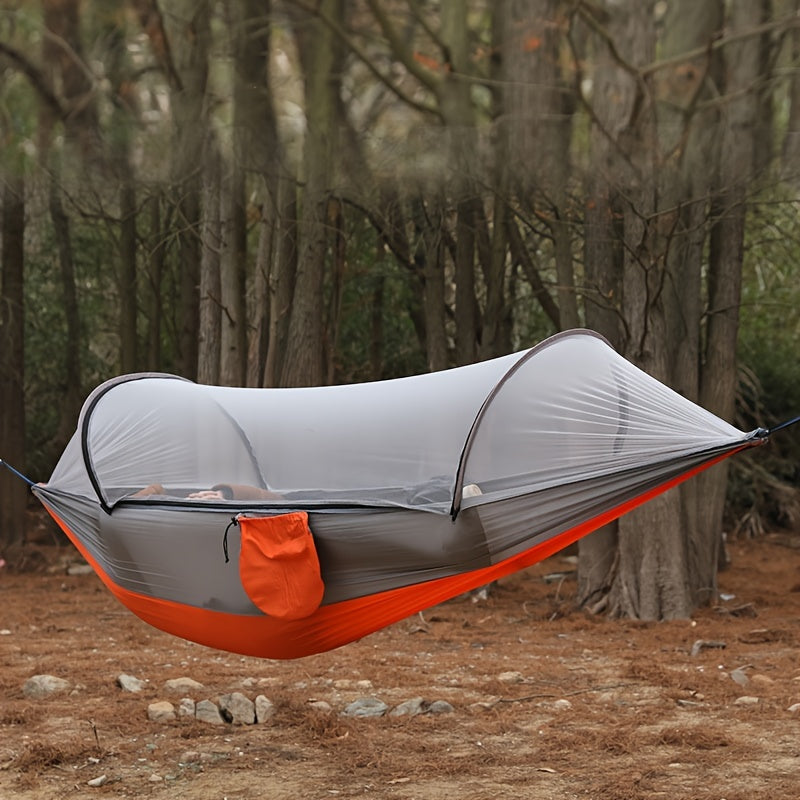 Anti Rollover Nylon Hammock with Mosquito Net for Camping