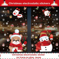 70 Christmas Window Stickers, Easy Install & Remove, Indoor Decorations