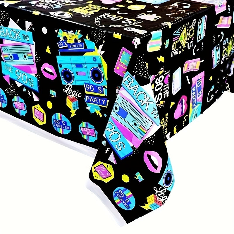 Hip Hop Party Tablecloth Throwback Event Supplies