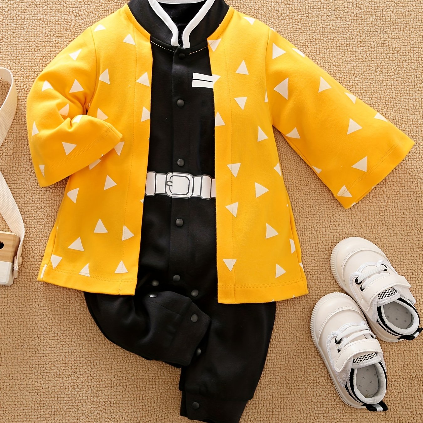 Anime Style Long Sleeve Cotton Bodysuit Baby Romper