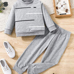 Boys Sports Sweatshirt & Sweatpants Set