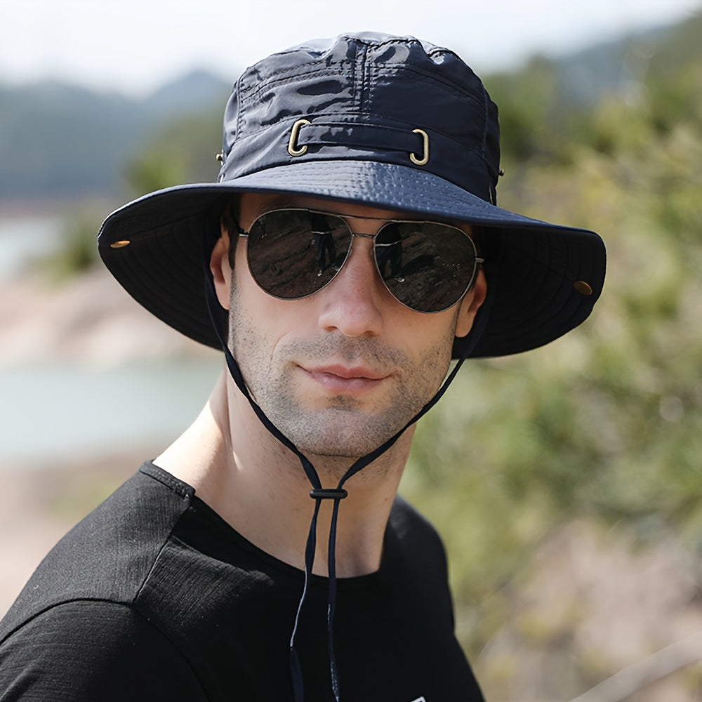 Men's Bucket Hat Summer Wide Brim Sun Hat For Outdoor Activities