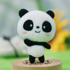 DIY Panda Wool Needle Felting Kit for Beginners