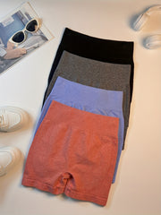 4pcs Seamless High Stretch Yoga Shorts for Women