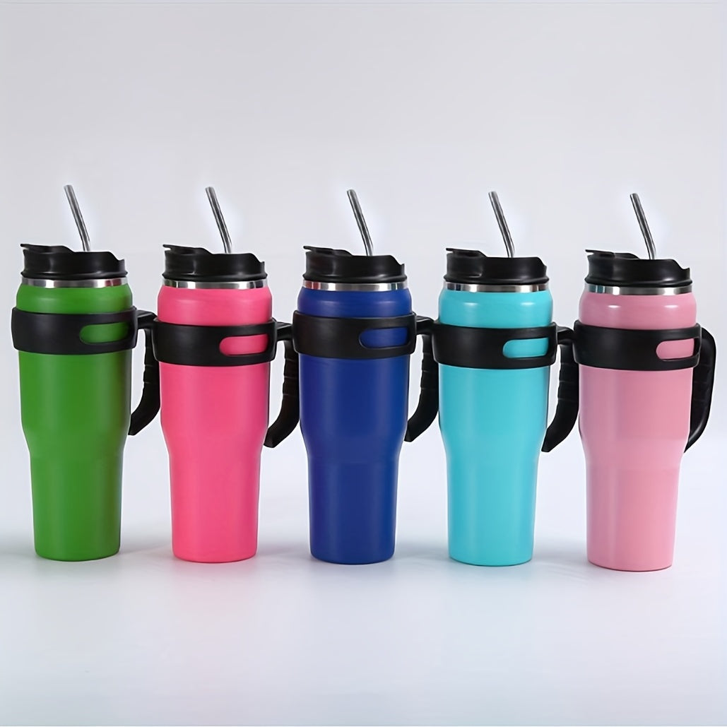 40OZ Stainless Steel Car Cup Portable Handle Ice Cream Cup