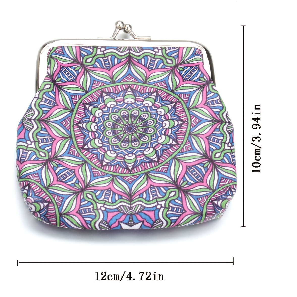 Ethnic Style Coin Purse Geometric Pattern Small Wallet Girl s Bank Card Bag