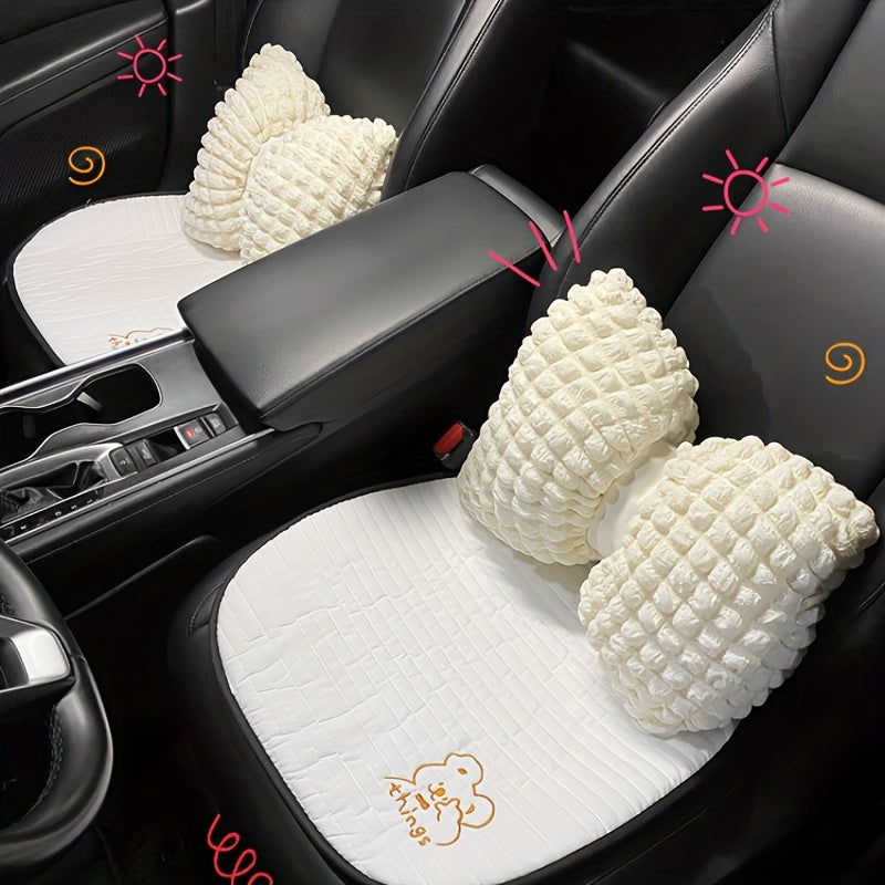 Car Headrest Waist Pillow Neck & Waist Protection Washable