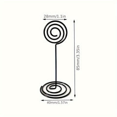2pcs 85mm Lollipop Message Clip Desktop Metal Ornament Sticky Note Clip