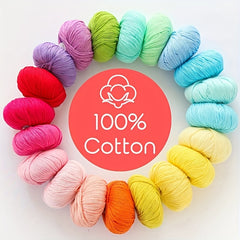 Pure Cotton Yarn For Knitting And Crochet 50g