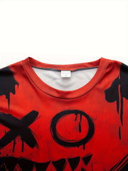 Men's Grimace Print Sports T-shirt & Active Shorts Set
