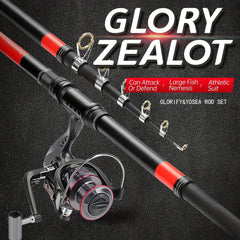 Telescopic Fishing Rod Stainless Steel for Saltwater