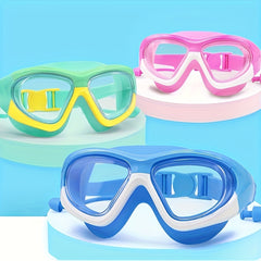 Kids Large Frame Swimming Goggles Waterproof Anti-fog HD Diving Goggles