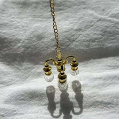 Mini Dollhouse Chandelier Model for DIY Kitchen & Living Room Decor