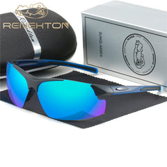 Men's Frameless Sports Sunglasses Windproof Driving Glasses
