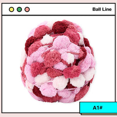 Soft Thick POM POM Ball Yarn for Crochet Knitting Blanket Mat