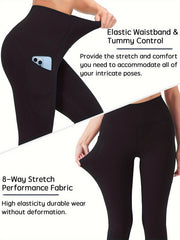 High Waist Pocket Yoga Pants Tummy Control Slim Fit Leggings Women's Activewear
