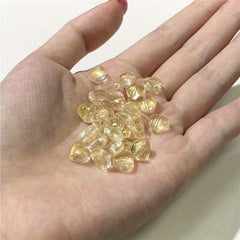 10mm Heart Glass Beads With Tassels DIY Hand Hairpins Jewelry