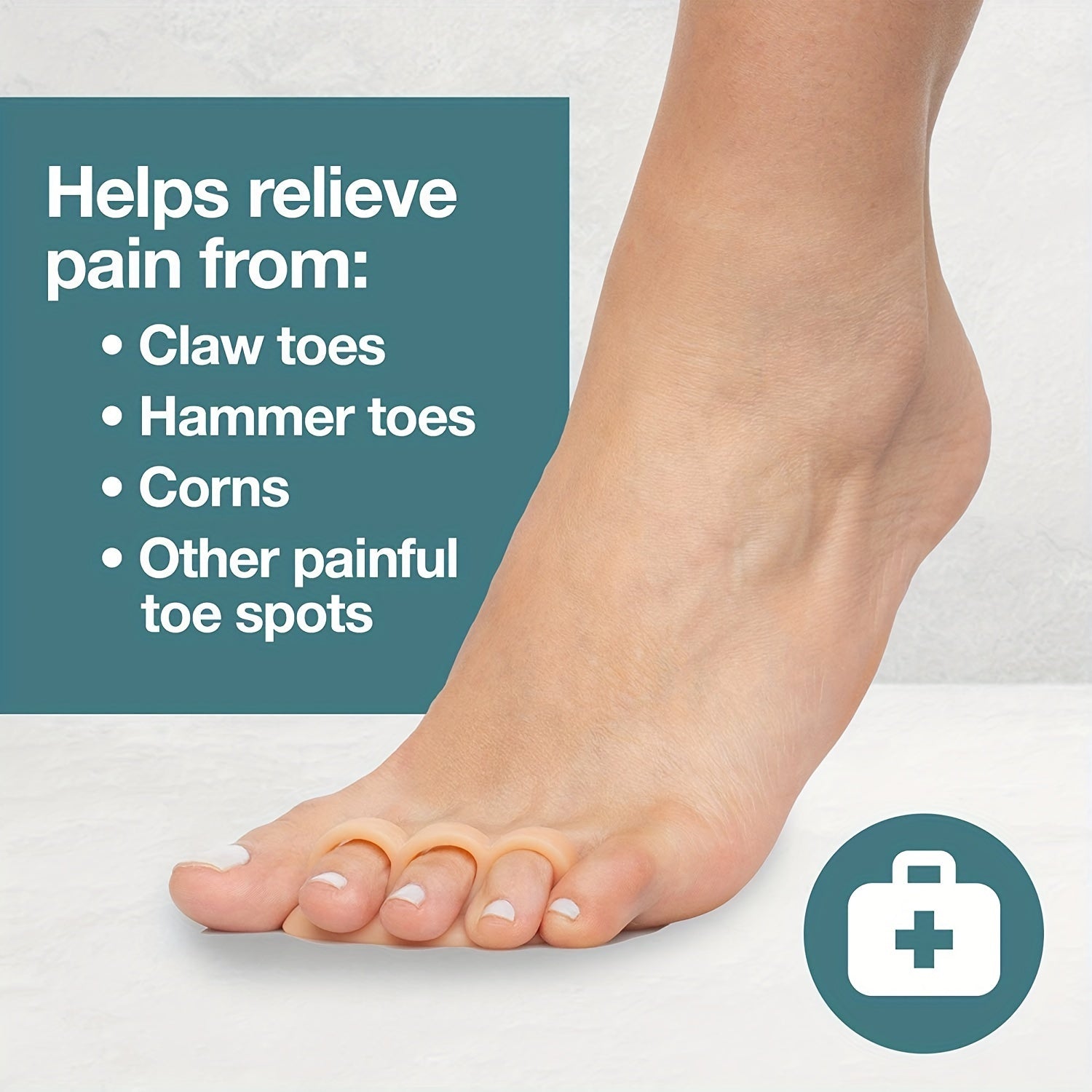 Toe Corrector Gel Pad for Hammer Toe Eversion Overlapping