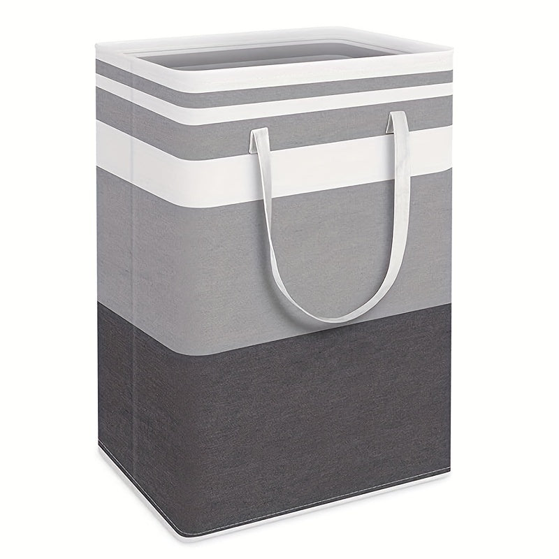 Colorblock Foldable Cloth Basket Waterproof Laundry Toy Storage