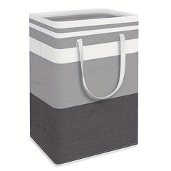 Colorblock Foldable Cloth Basket Waterproof Laundry Toy Storage