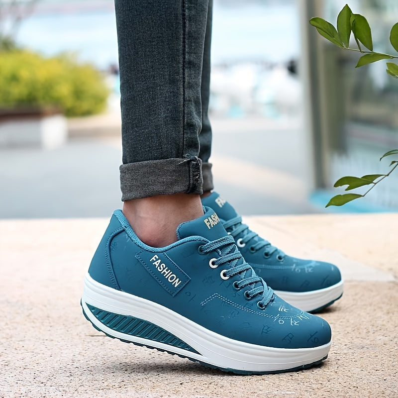 Women's Casual Wedge Shoes Height Increased Walking Shoes