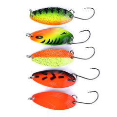 5pcs Metal Sequin Fishing Lures Hard Baits for Bass and Sea Fishing