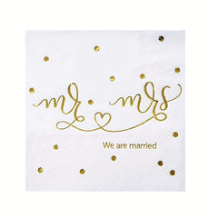 20pcs Wedding Cocktail Beverage Napkins for Table Decor