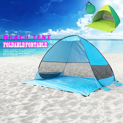 Ultralight Pop Up Beach Tent 2-3 Person Automatic Setup UV50 Protection