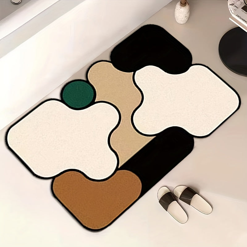 Fashionable Bath Rug Absorbent Non-slip Bathroom Mat