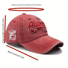 Vintage Distressed Washed Denim Baseball Cap Men's And Women's Street