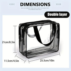 Clear Toiletry Bag Women Travel Essentials Small Cosmetic Make Up Bag