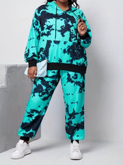 Tie Dye Hoodie & Joggers Set with Pockets