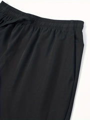 Men's Quick Drying Comfy Shorts Drawstring Zipper Pockets