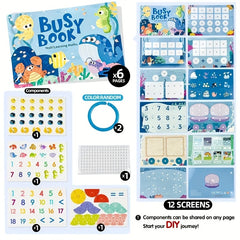 Interactive Gel Vehicle Busy Book for Kids - Enhances Cognitive Skills