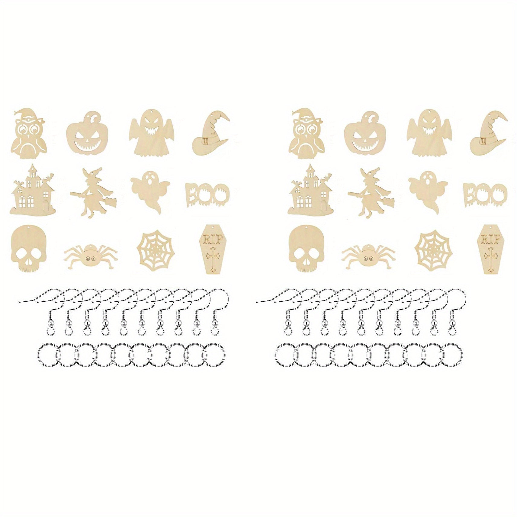 Halloween Wooden Earring Making Kit - DIY Craft Jewelry