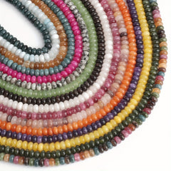 8x5mm Abacus Shape Jade Stone Beads for Jewelry Making
