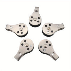 5pcs Stainless Steel Pulley Single Wheel Swivel Pulley Load Bearing