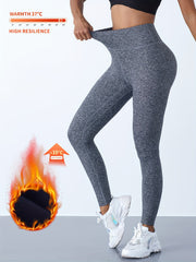 Fleece Liner Sports Pants Slim Fit Yoga Leggings Women's Activewear