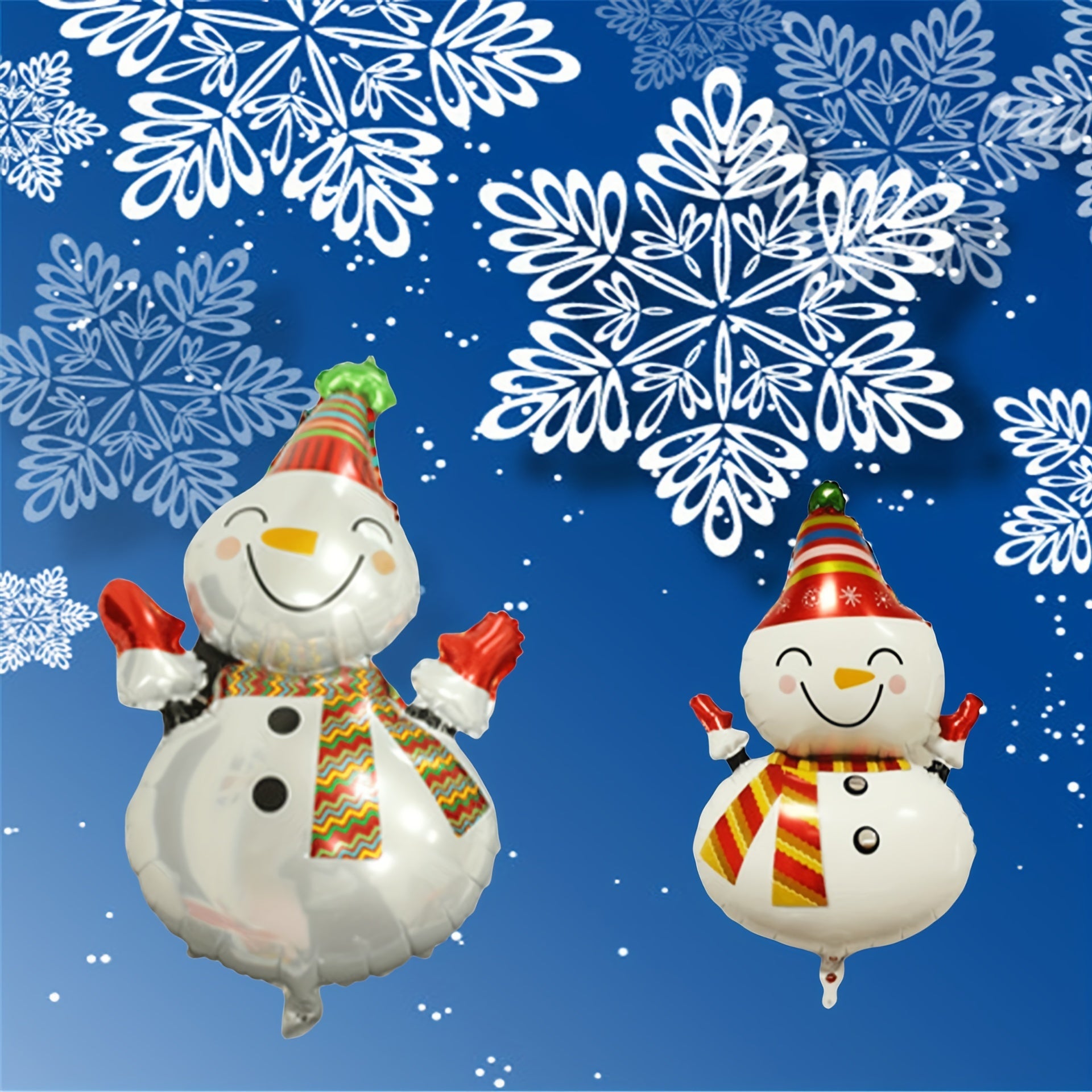 Christmas Snowman Foil Balloon Decoration Large Smiling Snowman