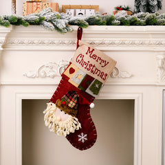 3D Old Man Christmas Stocking Hanging Ornament