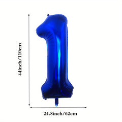 42 Inch Navy Number Balloons 0-9 Large Royal Mylar Foil Helium Dark Number Ballo