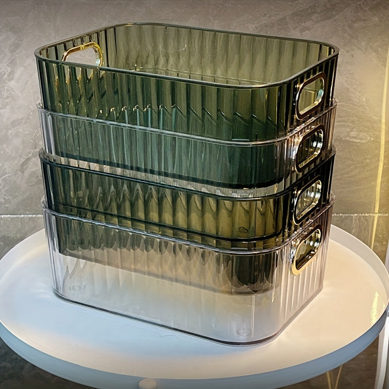 Desktop Cosmetics Storage Box Light Plastic Skincare Storage Basket