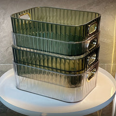 Desktop Cosmetics Storage Box Light Plastic Skincare Storage Basket