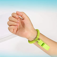 Colorful Referee Whistle With Wristband - Outdoor Sports Supplies