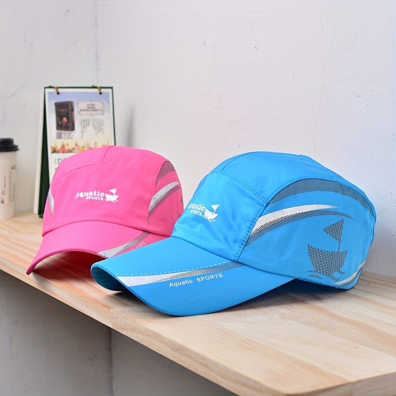 Quick Drying Mesh Baseball Cap Adjustable Sun Hat Lightweight Dad Hats