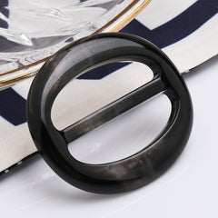 Silk Scarf Clasp for Trench Coat with Belt Buckle