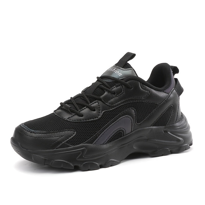 Mesh Breathable Chunky Sneakers Lace Up Sport Shoes