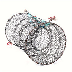 Foldable Fishing Net Shrimps Crabs Trap Cage Outdoor Tackle