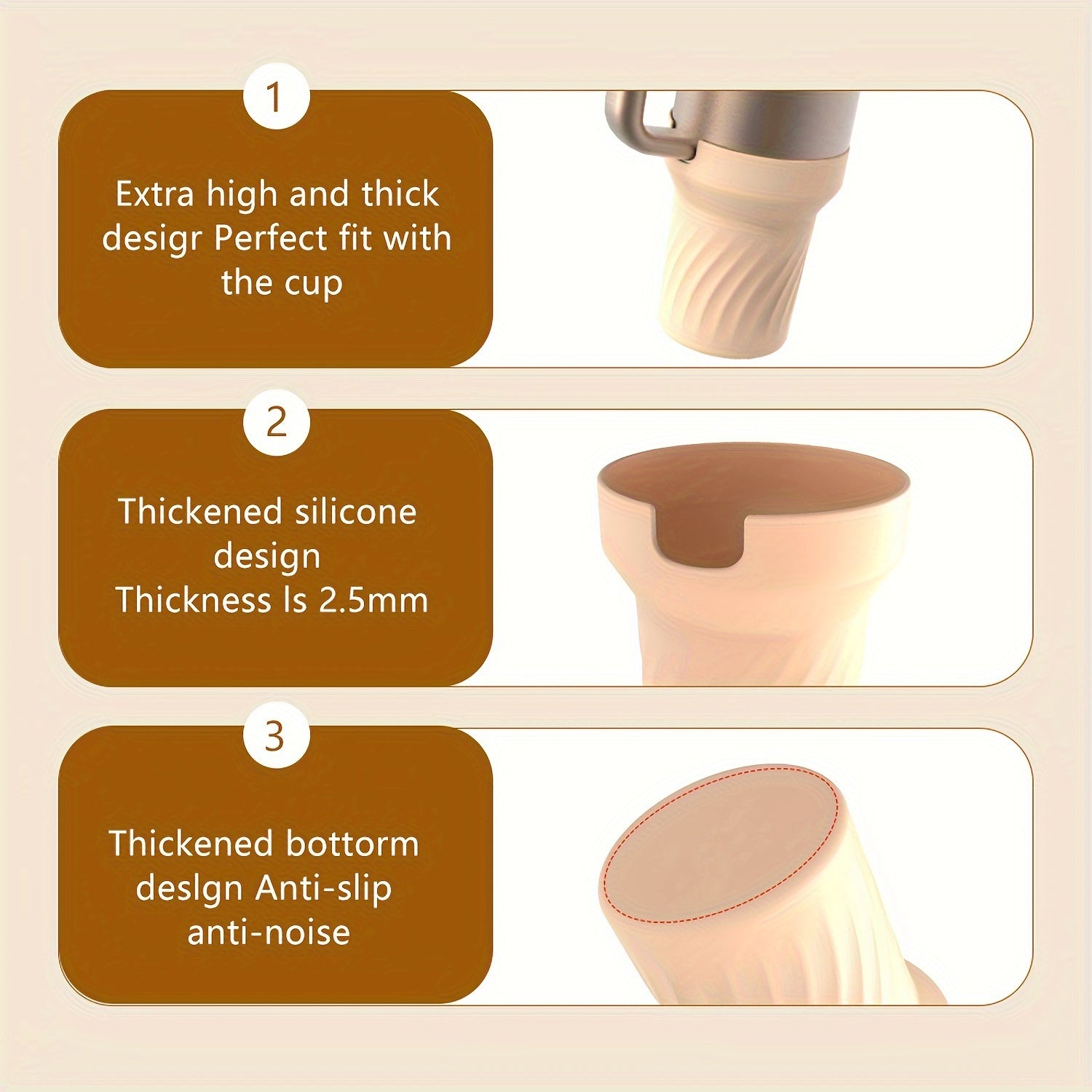 30oz 40oz Cup Protect Sleeve Thicken Silicone Base Cover Cup Accessories