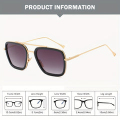 Retro Metal Frame Men's Sunglasses UV Protection AC Lenses